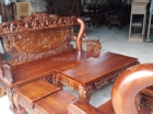 salon gỗ tràm bông vàng tay 12 trạm Bát Tiên 