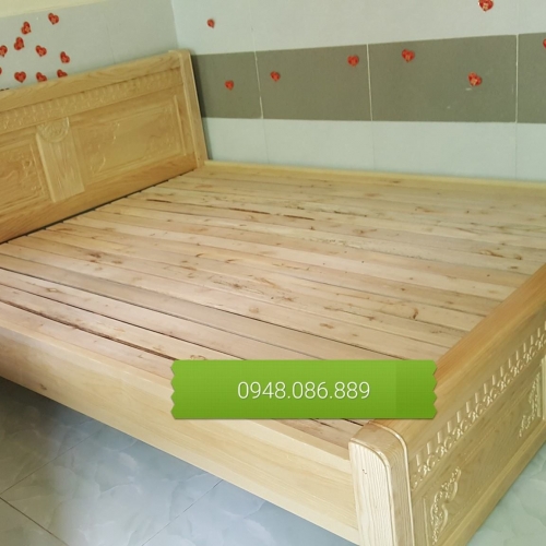 Mua giường ngủ gỗ sồi giá rẻ tại Hố Nai